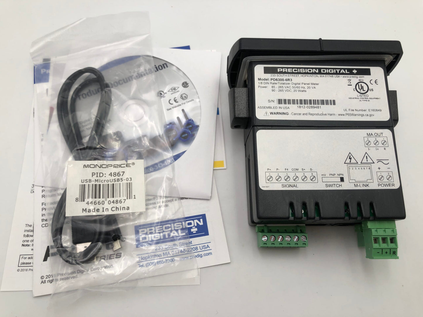 PRECISION DIGITAL PD6300-6R3