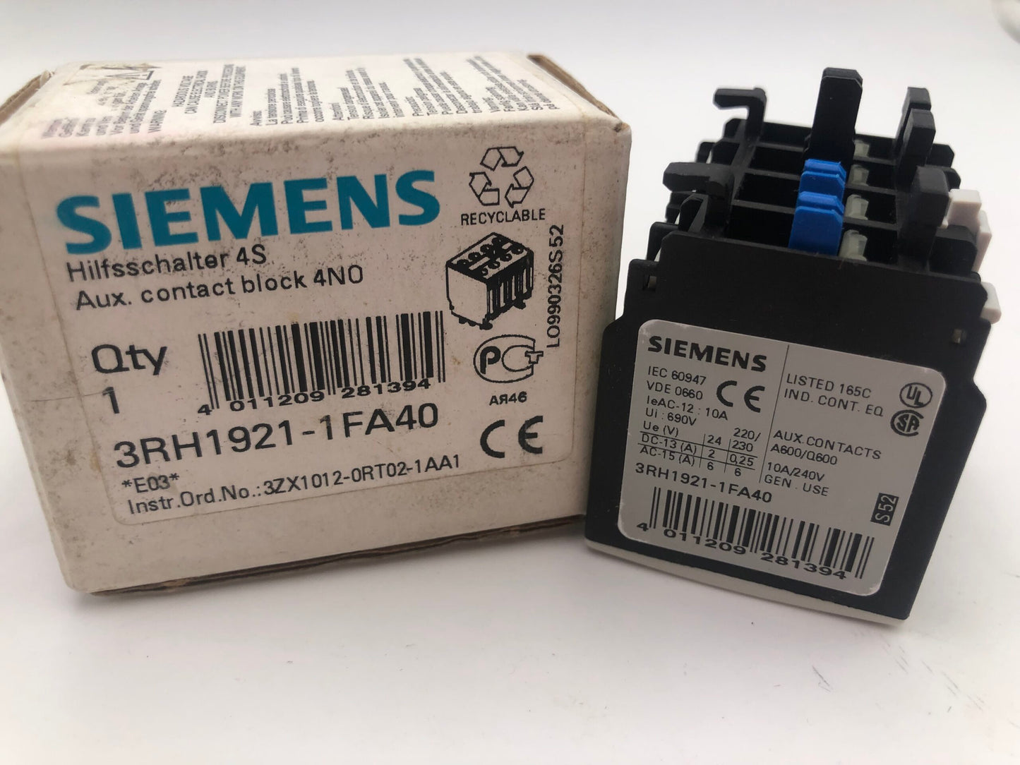 SIEMENS 3RH1921-1FA40