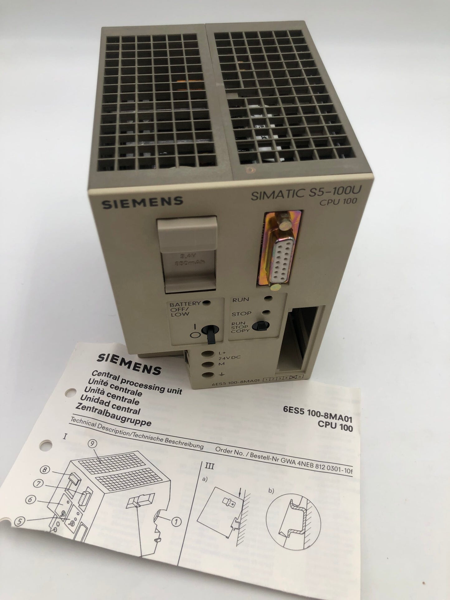 SIEMENS 6ES5100-8MA01