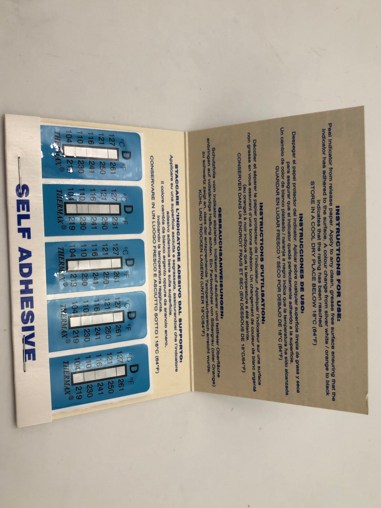 THERMAX 5 L-D示温ラベル