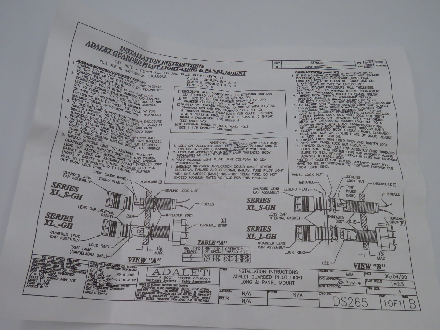 ADALET CAT.NO.XLRS-GH