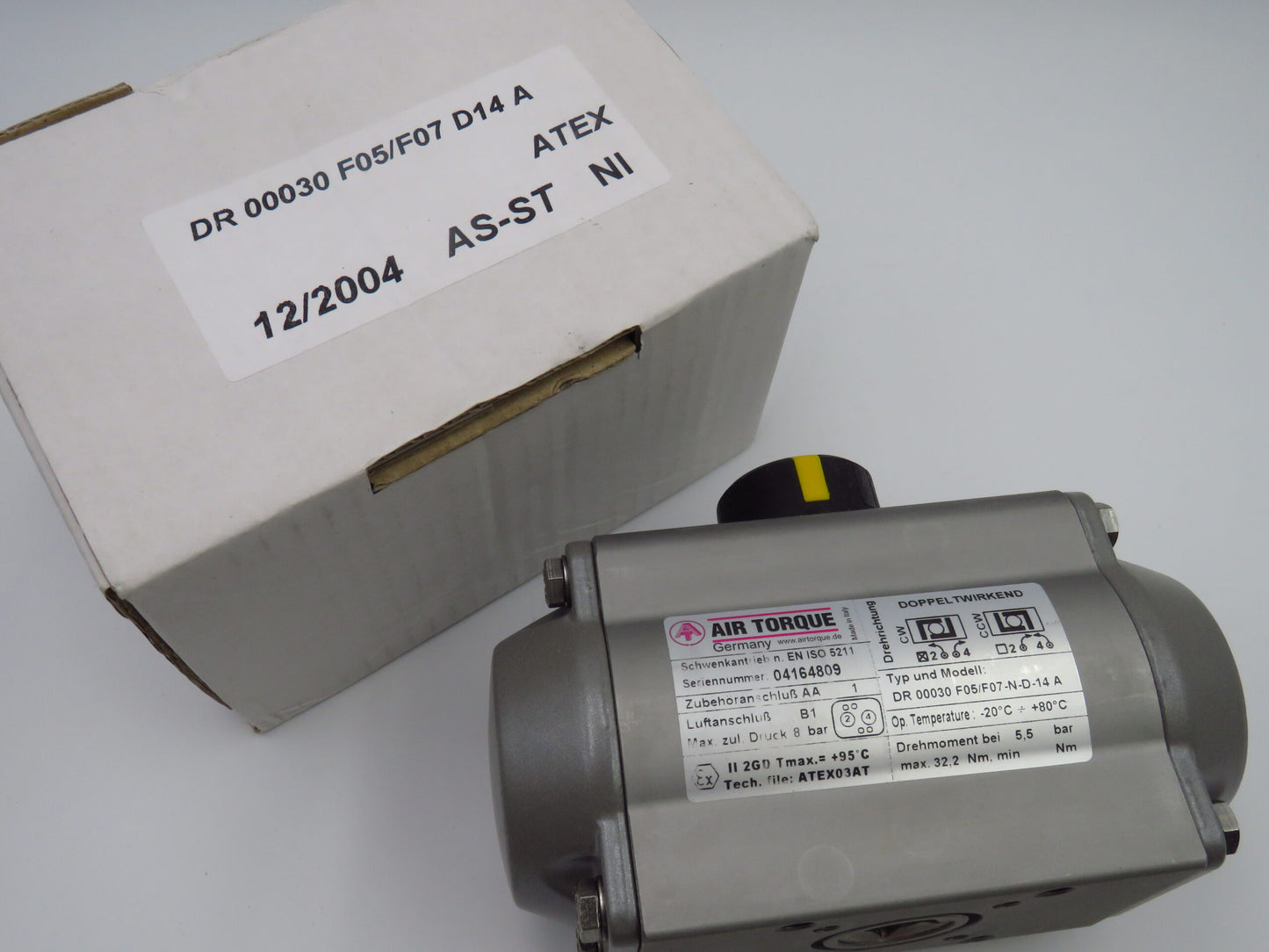 AIR TORQUE  MODEL:DR0030 PNEUMATIC ACTUATORS