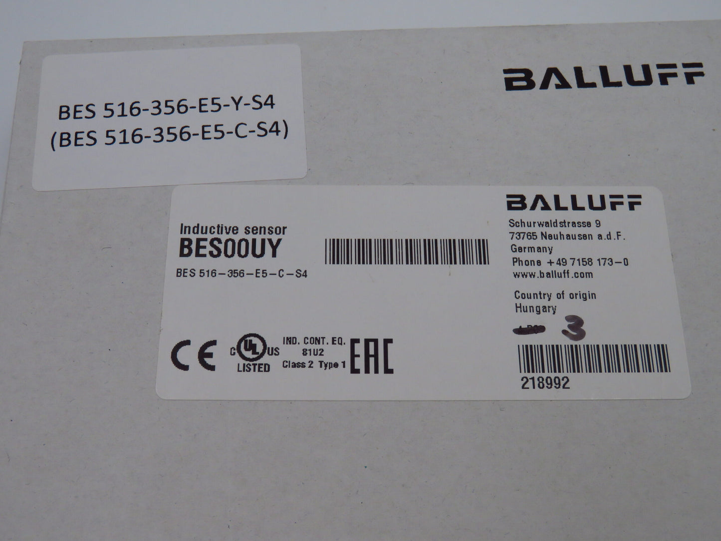 BALLUFF BES 516-356-E5-Y-S4
