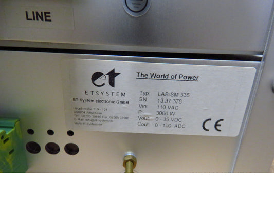 ET   TYPE: LAB/SM335/PFCZ