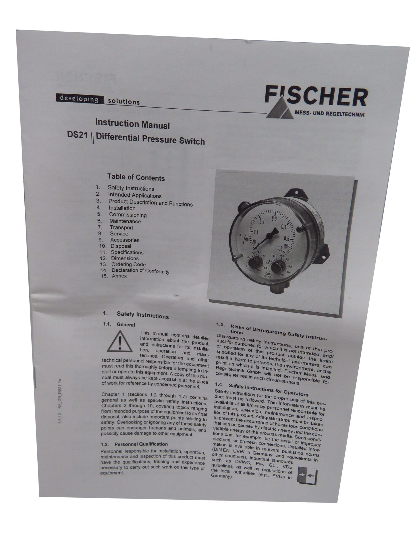 FISCHER    DS21020A21BK0W00