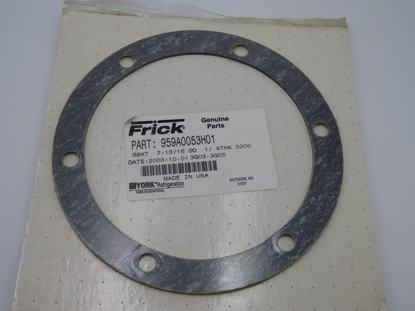 FRICK P/N:959A0053H01