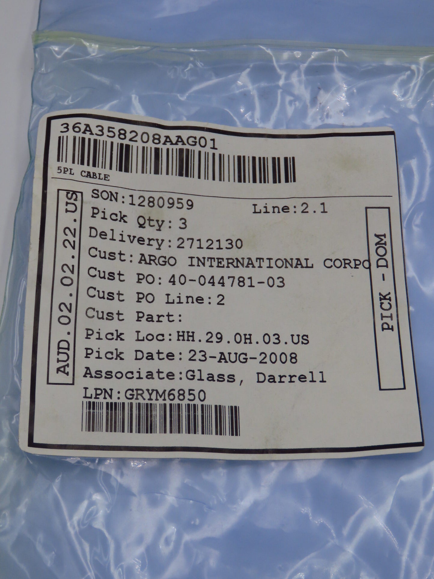 GE P/N:36A358208AAG01