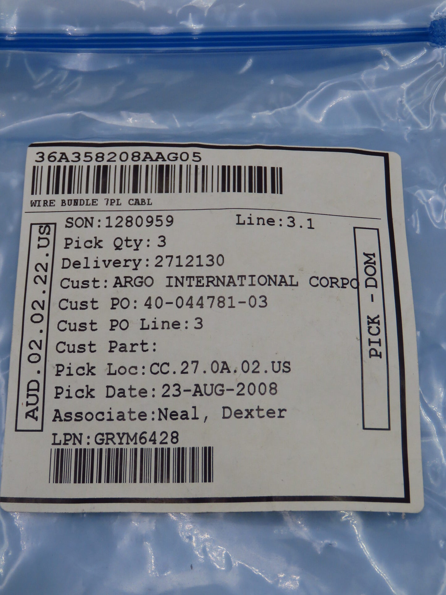 GE P/N:36A358208AAG05