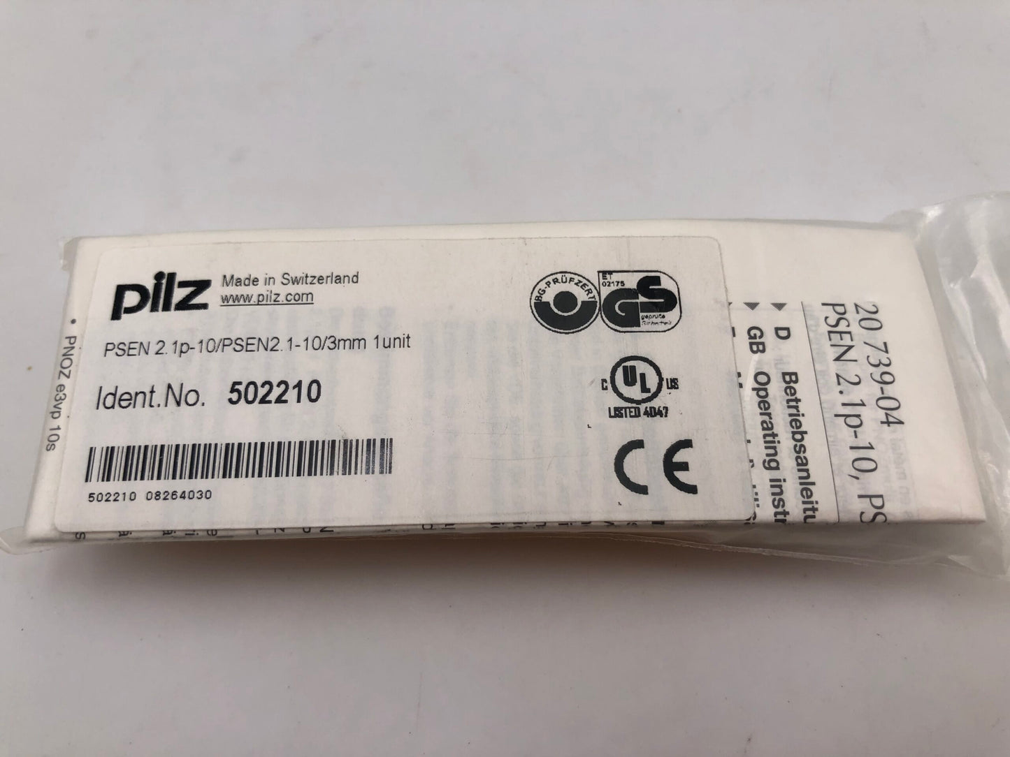 PILZ PSEN 2.1p-10/ PSEN 2.1-10/3mm