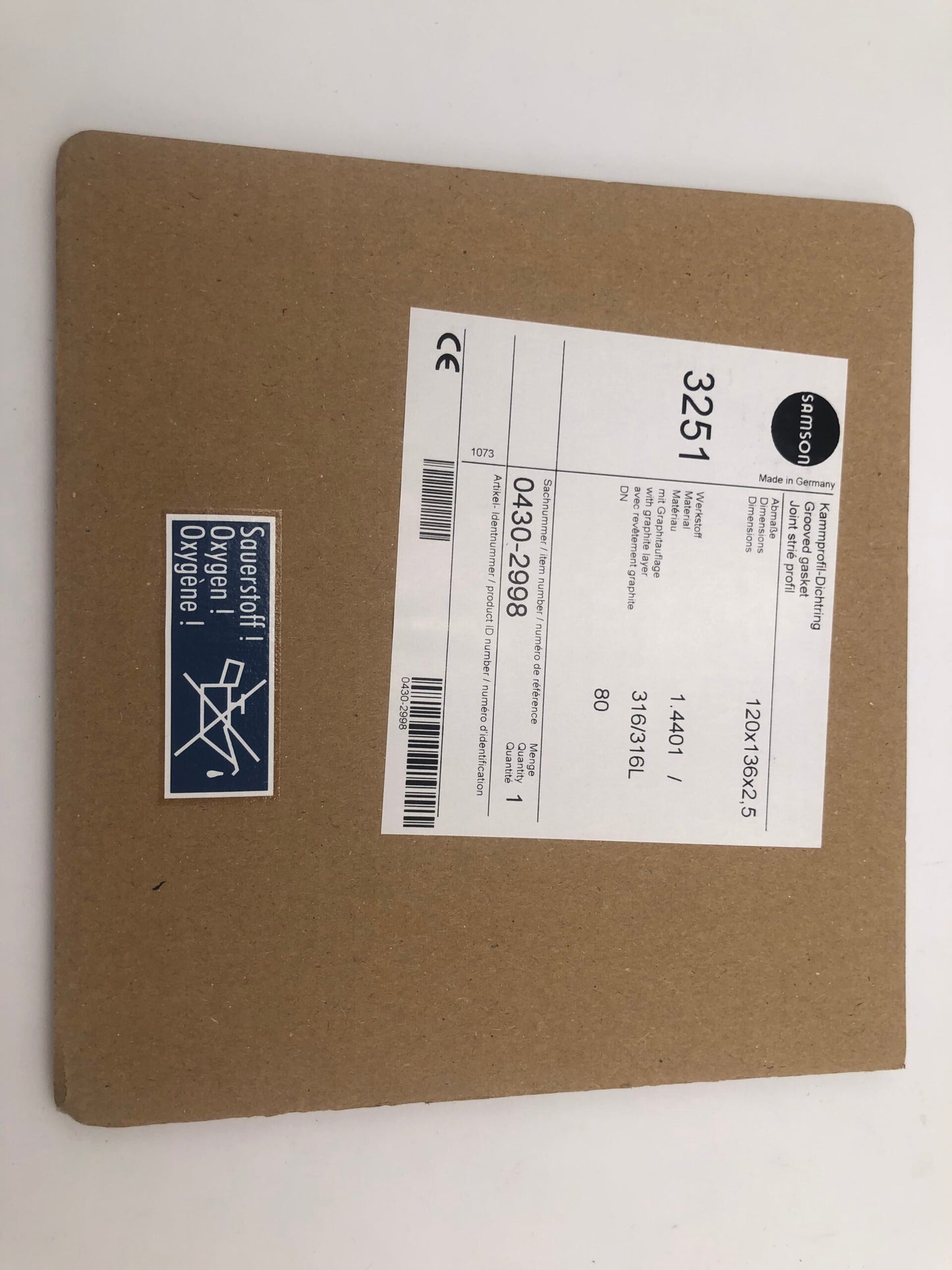 SAMSON P/N:0430-1983