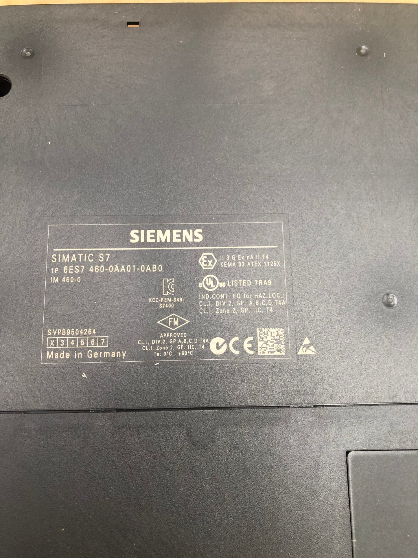 SIEMENS 6ES7 460-0AA01-0AB0