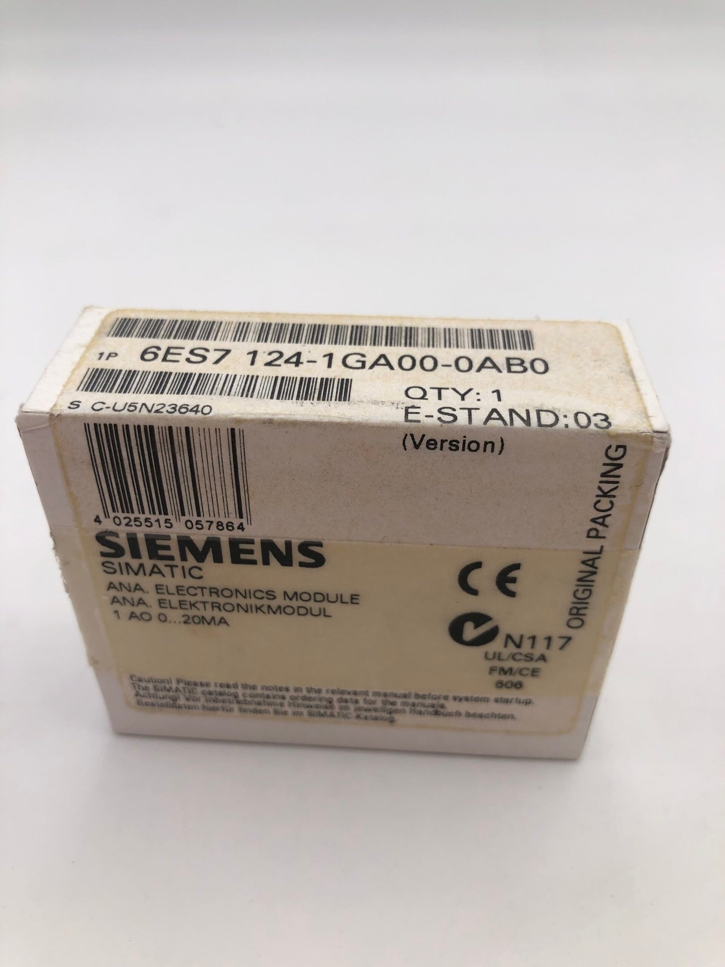 SIEMENS 6ES7 124-1GA00-0AB0