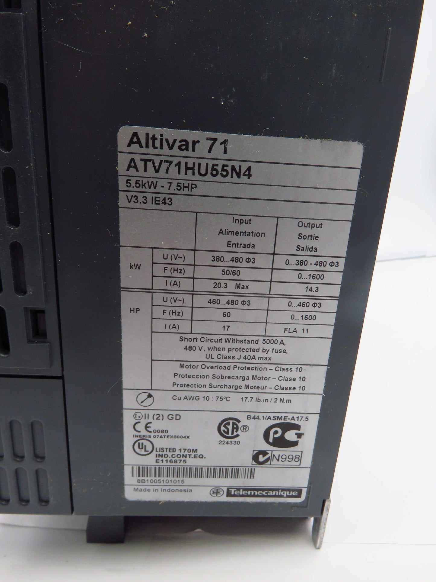 TELEMECANIQUE  ATV71HU55N4