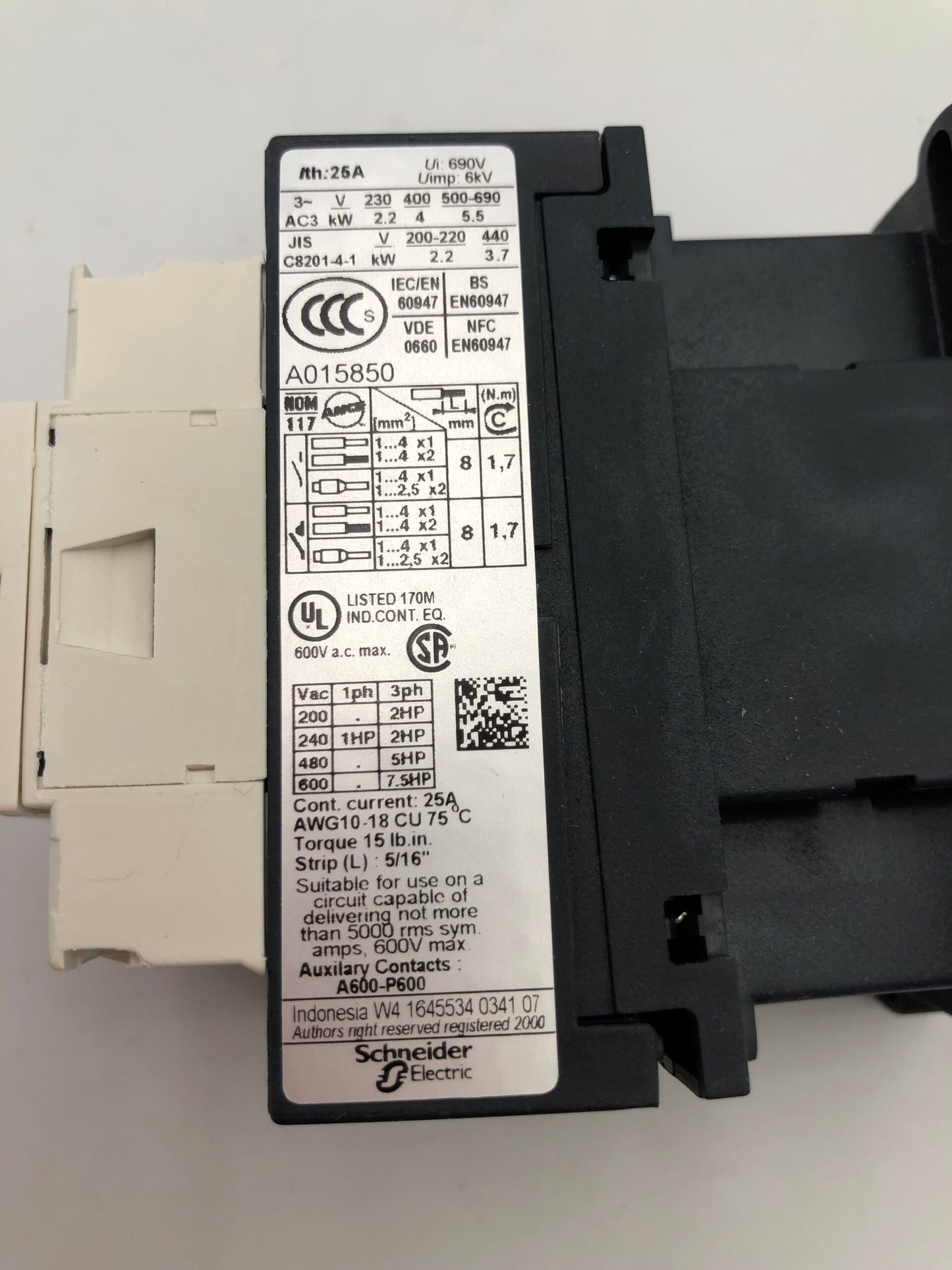 TELEMECANIQUE LC1D9Q7x2+LAD9V